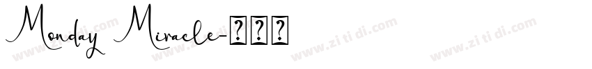 Monday Miracle字体转换